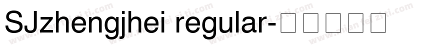 SJzhengjhei regular字体转换